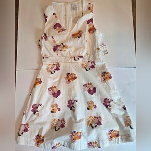 Nicole Miller Women's Floral Dress - White, Purle